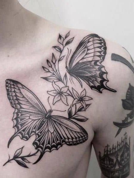 15 massieve tatoeages op het sleutelbeen voor mannen en wat ze betekenen