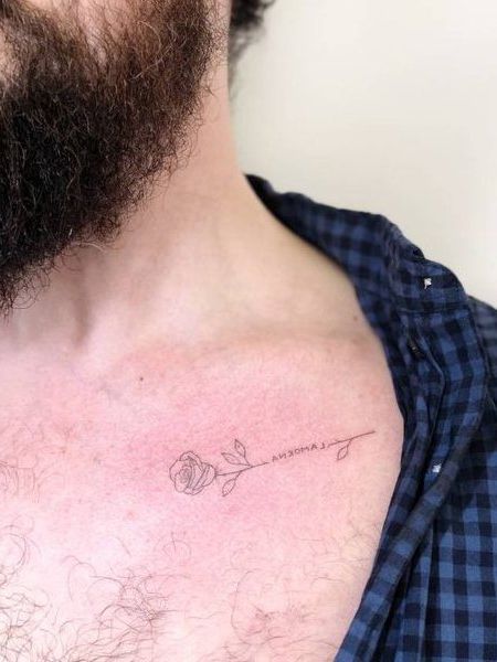 15 masívnych tetovaní na kľúčnej kosti pre mužov a ich význam