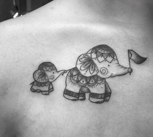60 baby tatoeages voor moeders die hun liefde tonen