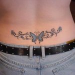 Borboleta - bela tatuagem para rapariga
