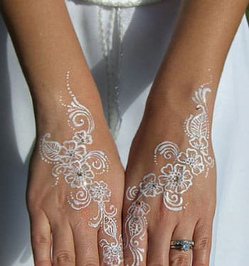 Motivo henné bianco