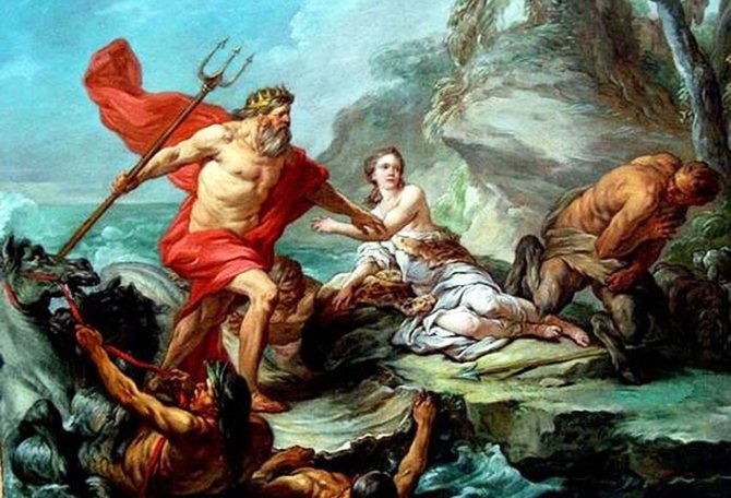 Os deuses gregos Poseidon