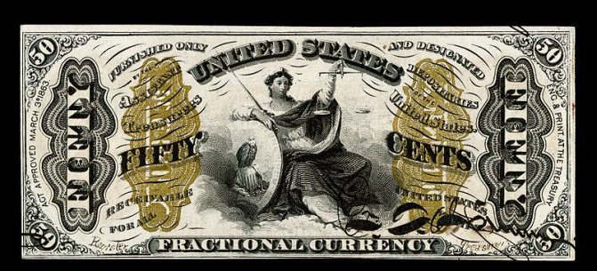 Dea Themis sul dollaro americano