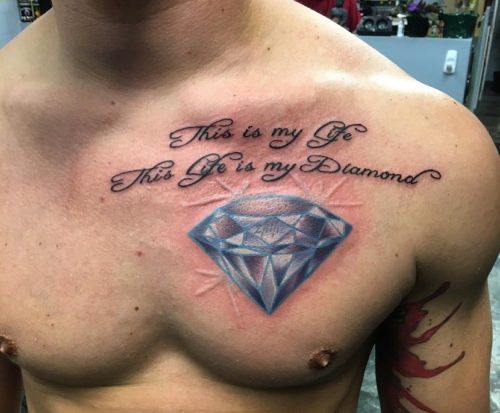 Vairāk nekā 120 tetovējumu frāzes vīriešiem