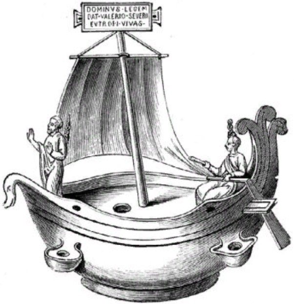 Wczesnochrześcijańska lampa z brązu