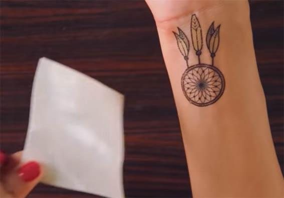 Ideiglenes tetováló papír