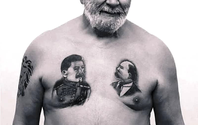 スターリンやレーニンの刺青は、犯罪者が入れていることが多いんです。