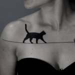 μαύρη γάτα τατουάζ