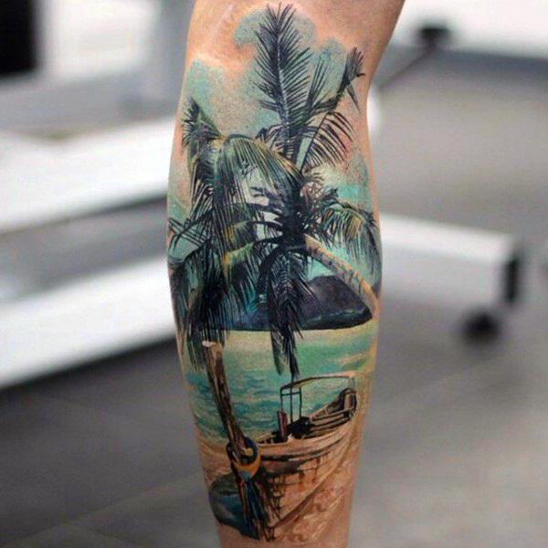 Cosa significa il tatuaggio della palma sulla gamba