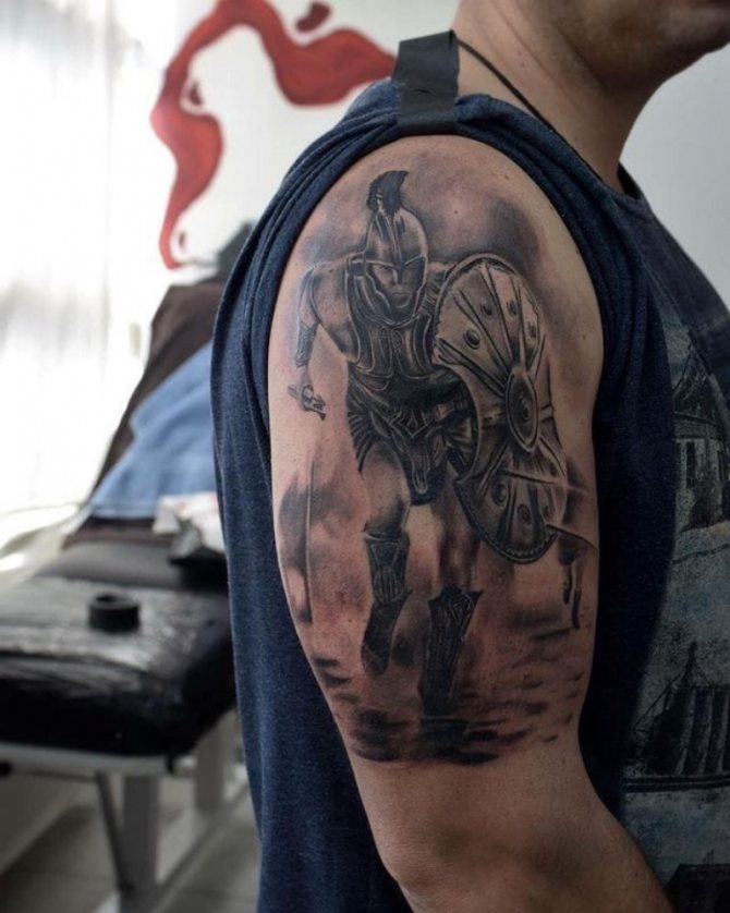hvad en tatovering af en spartaner betyder