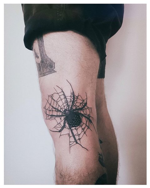 蜘蛛纹身对男性意味着什么？蜘蛛的纹身，女孩的含义