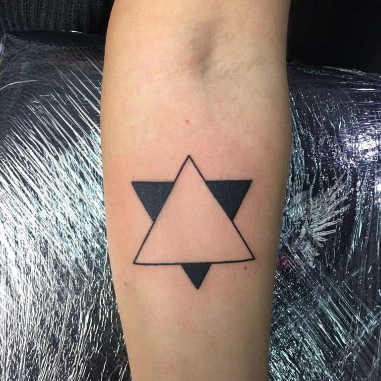 O que significa tatuagem triangular