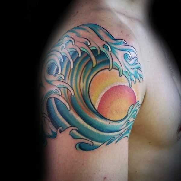 χρωματιστό τατουάζ