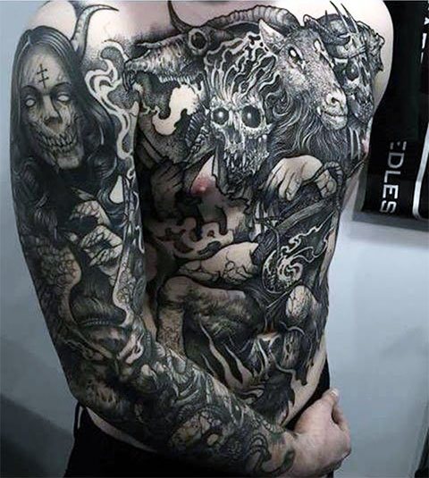Démon tetoválás