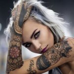pige med en tatovering