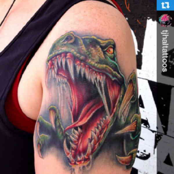 Dinosaurus tatuointi