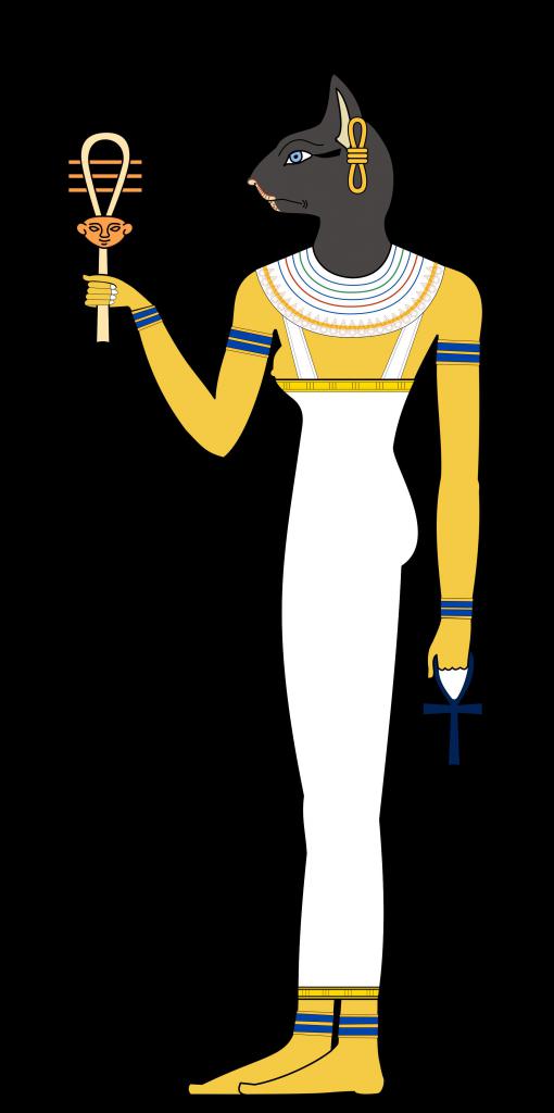 Rappresentazione egiziana antica di Bastet