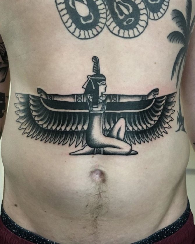 Egyptiske guder tatovering