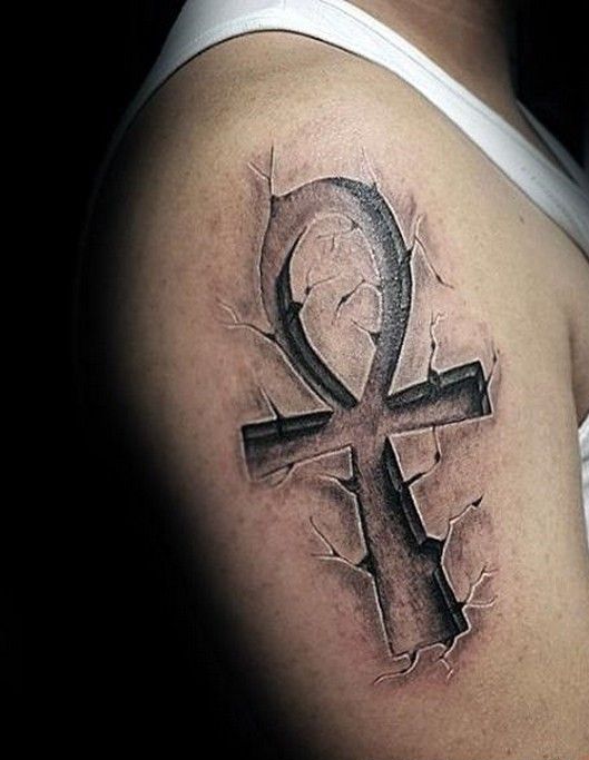 埃及安赫十字架：符号的含义，其类型。安赫纹身||手腕上的安赫纹身