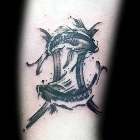 Tatuaj schiță - semnul zodiacal pe un pește