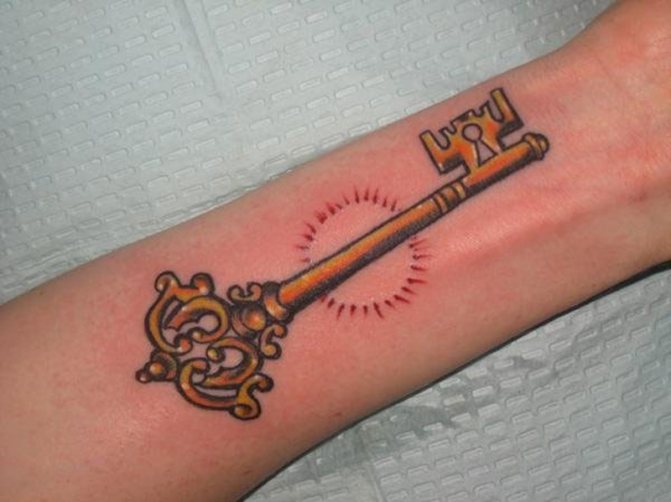 Schets van een tatoeagesleutel