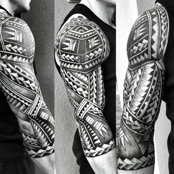 Sketches of Polynesian tattoos