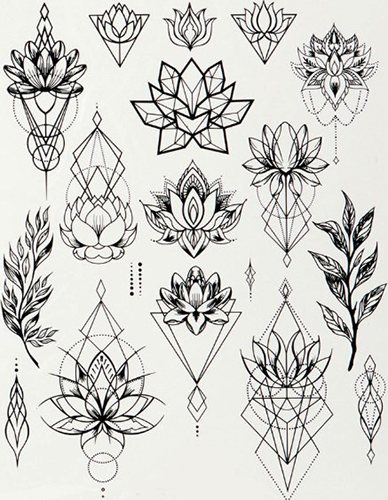 Disegni di tatuaggi per ragazze sul braccio. Piccole iscrizioni, fiori, geometria, bracciale