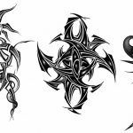 Sketches-tattoos on white background for men, girls