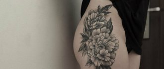 Vázlatok a tetoválásokról a lányok számára a csípőn