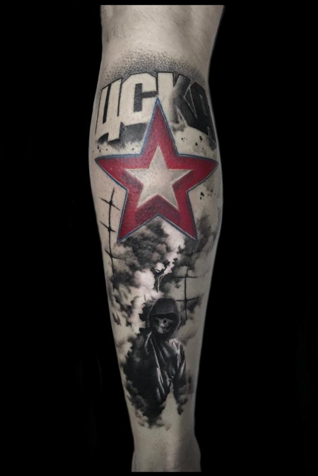 CSKA szurkolók tetoválása