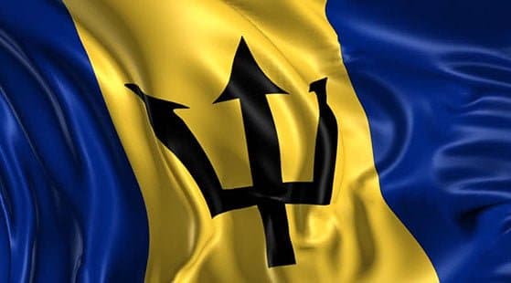 Barbados' flag Poseidon