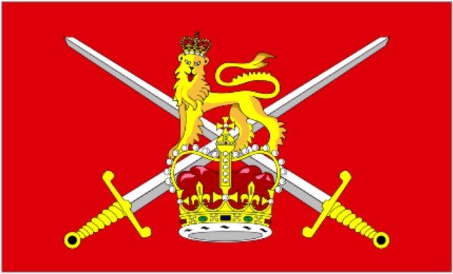 Bandiera delle forze armate della Gran Bretagna.
