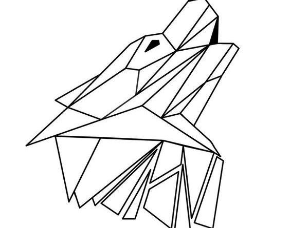 幾何学的な入れ墨は、幾何学的な積み重ねの獣を表すことができる