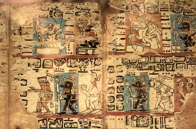 Hieróglifos maias significando