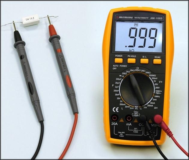 电阻器电阻测量