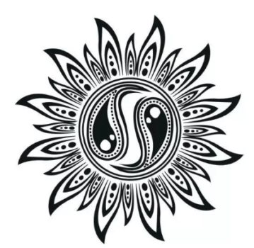 Immagine del simbolo del sole