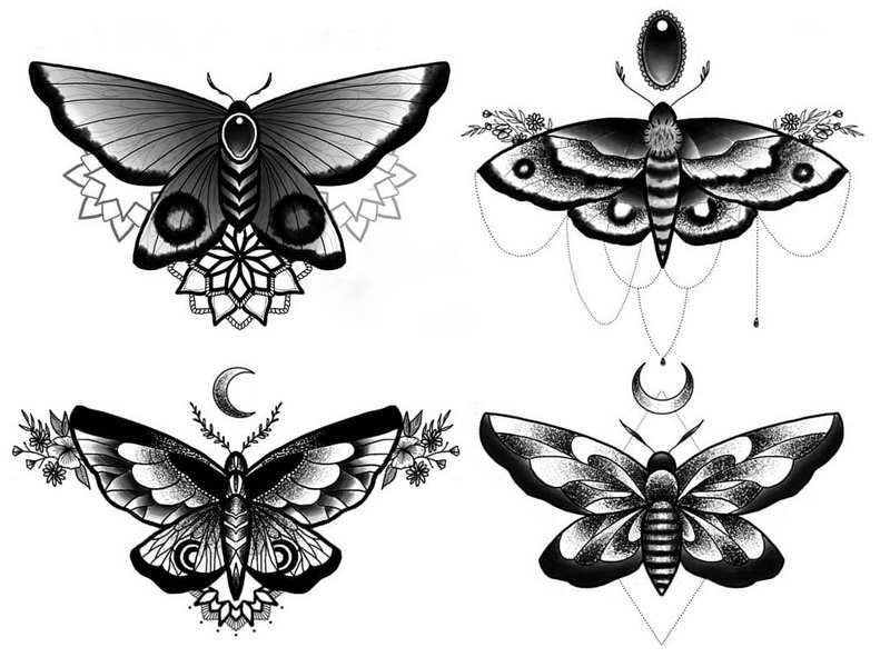 Desenhos elegantes de tatuagens para a zona lombar