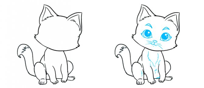 Hogyan kell rajzolni egy macskát