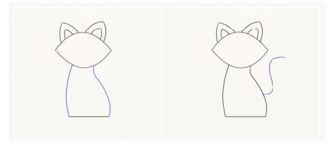 Как да нарисуваме котка