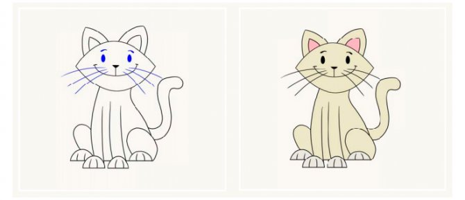 Miten piirtää kissa