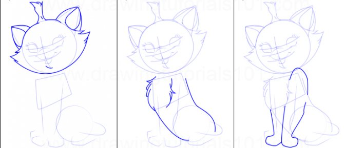 Ako nakresliť mačku