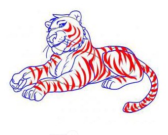 Как да нарисуваме карикатурен тигър