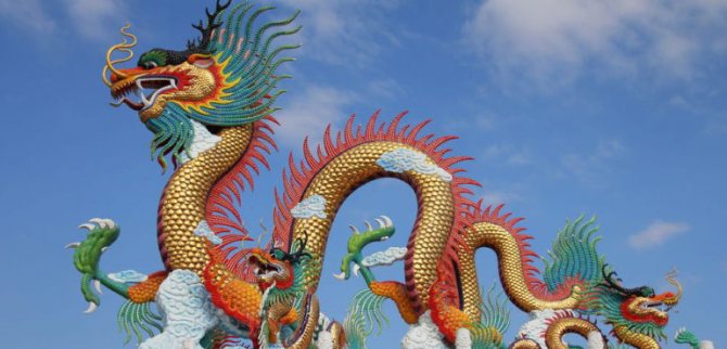 Kiinalaiset lohikäärmeet Kiinan symboleina