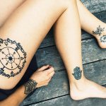 Tattoo Wheel of Fortune. Tähendus, visandid tüdrukutele, foto