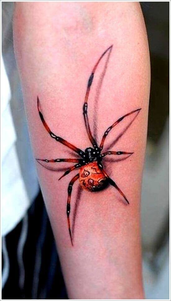 Rød-sort edderkop