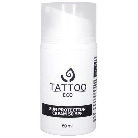 Слънцезащитен крем за татуировки SPF 50