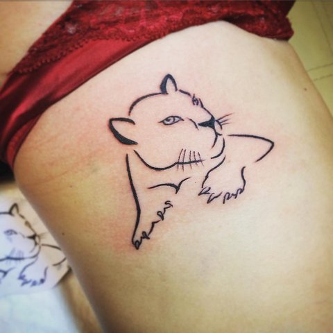 Tetovanie svetlého pantera