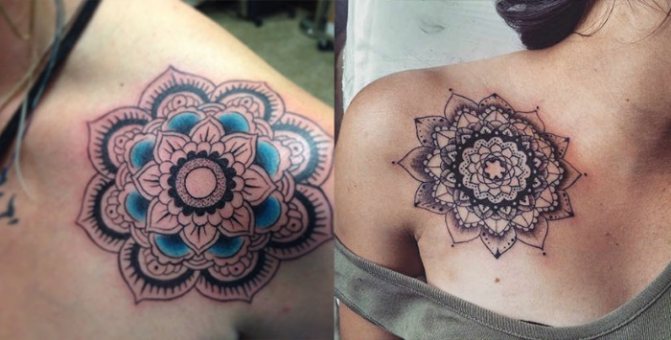 Mandala tatovering: hvad det er, funktioner, betydning, hvordan det påvirker livet, hvor man kan gøre det