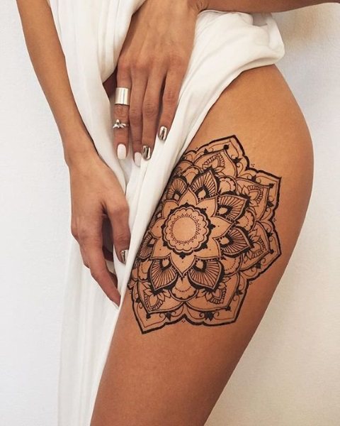 Mandala tatovering: hvad det er, funktioner, betydning, hvordan det påvirker livet, hvor man skal gøre