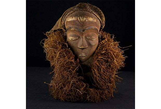 Maschera dello spirito degli antenati di Kwilu Pende